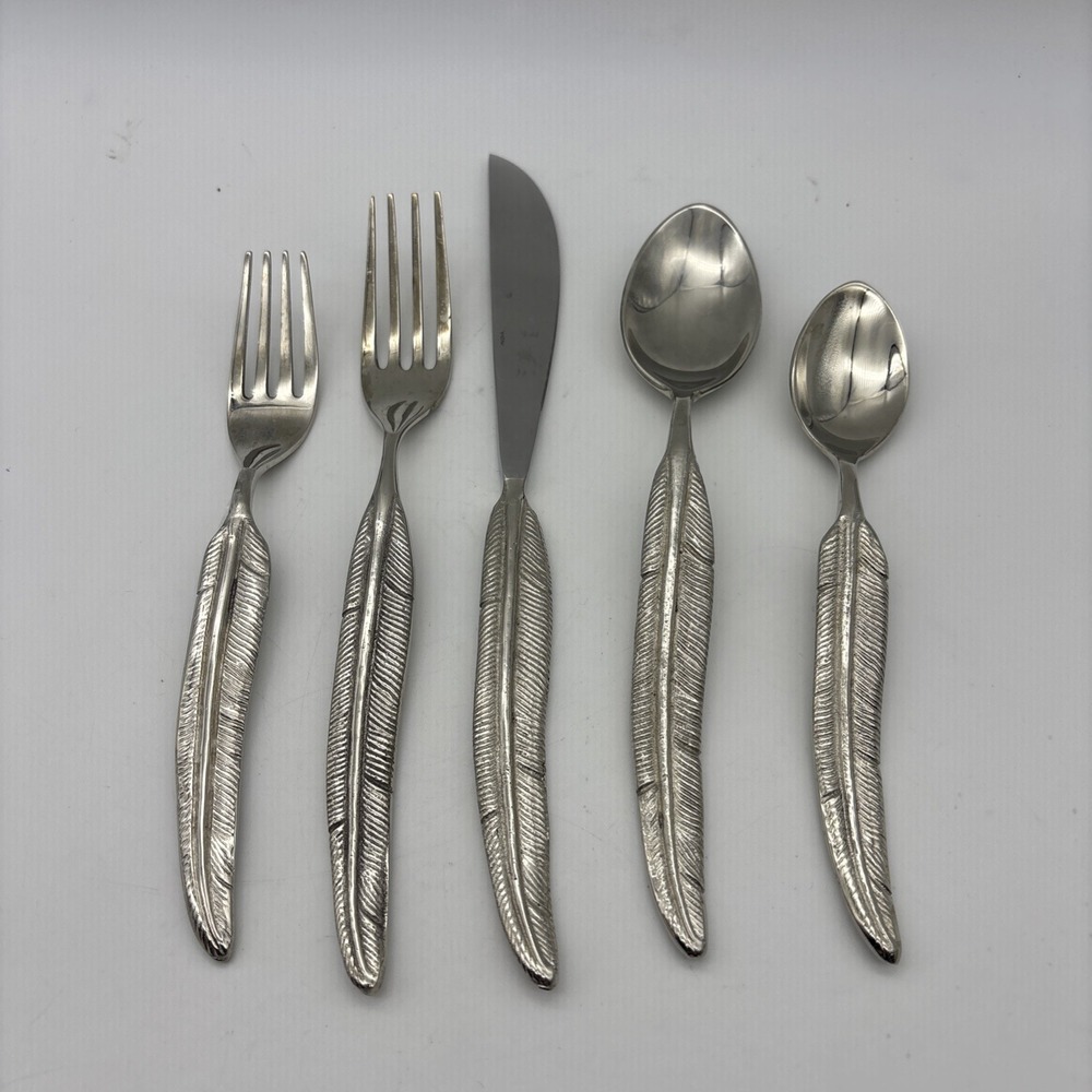 Pottery Barn "Quill" Discontinued Rare Flatware Sets of 5 PCs